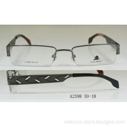 Narrow Rectangular Metal Optical Spectacles Frames For Men
